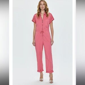 Pistola Jordan short sleeve front zip jumpsuit